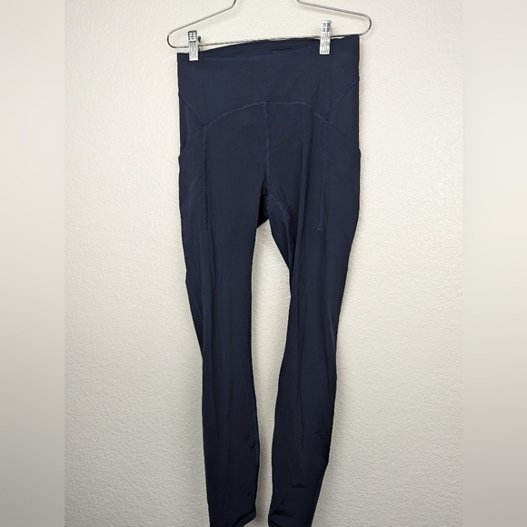 lululemon athletica Pants - Lululemon power thru high rise tight navy 25"